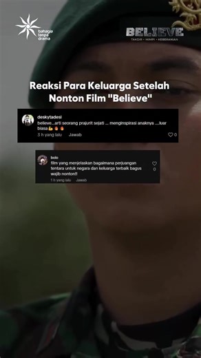 Reaksi Keluarga Usai Nonton Film Believe