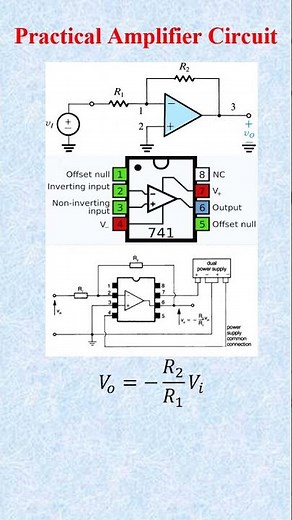 Practical OP-AMP 741 Amplifier