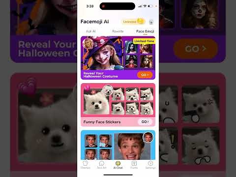 Facemoji:Emoji Keyboard& ASK AI app - how to use?