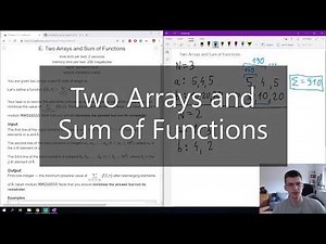 Codeforces problem - Two Arrays and Sum of Functions