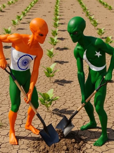 Ind vs Pak 🇮🇳🇵🇰 Alien Challenge 👽🔥 Who Survives? 😱💥🚀 #IndVsPak #AlienChallenge #AIContent #FYP #ViralVideo