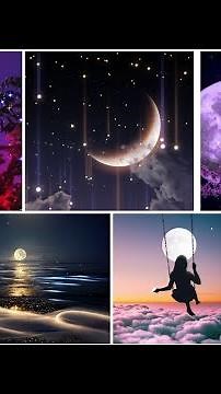 Moon wallpapers 🌚|| beautiful moon dpz|| night sky wallpapers