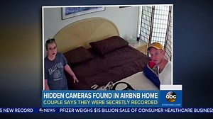 28K views · 328 reactions | CANDID CAMERA: A couple says they found a hidden camera inside a home they rented through Airbnb - turns out there are LOTS of places where people can hide tiny cameras these days, including inside smoke detectors and towel hooks! | World News Now | Facebook