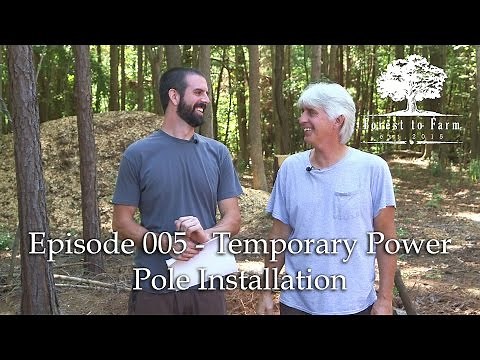 E005 - Temporary Power Pole Installation