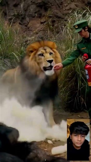 Using Fire to Save Chimp! 🔥 #bravery