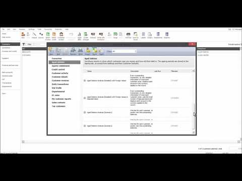 Free Sage 50 Course - Customer Module Part 7 - Reports, Statements & Credit notes