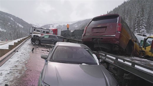 I-70 reopens as drivers assess damage from 70-vehicle crash