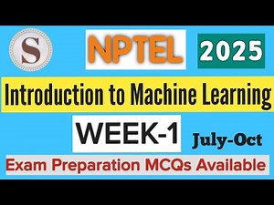 Machine Learning Week 1 Quiz Answers | NPTEL 2025 | Assignment Solutions
