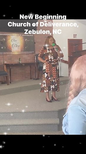 Had a wonderful service today with Pastor Leroy and Dr. Terri James at New Beginning Church of Deliverance, Zebulon NC. Apostle Dr. Mavis Goodman delivered the word, and Pastor Gwen Theus moderated. The praise team sang beautifully. #SundayService #NewBeginningChurch #PastorLeroy #DrTerriJames #ApostleMavisGoodman #PastorGwenTheus #PraiseTeam #ChurchCommunity #Worship #FaithJourney (Do not own the rights to the music). | DrPatrica Goodman