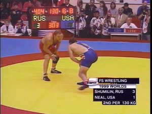 Not bad for a big man, huh? 1999 World champion Stephen Neal. 🇺🇸 | USA Wrestling