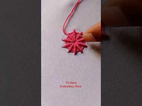 Spider Web Stitch/hand embroidery for beginners/Basic Embroidery