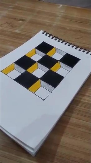 Easy and unique 3D illusion drawing. @MRINDIANHACKER @MrBeast #shorts