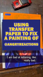 Use EVERY tool you have available to you. Using Transfer Paper To Fix a Painting of @Angryreactions #transferpaper #arthacks #arttools #superhero #bensound | The Art of Scott Christian Sava