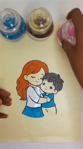 Mother & Son Love Sand Art ❤️