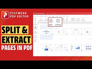 How to Split and Extract Pages from PDF File Easily | Systweak PDF Editor Tutorial #22 #pdfeditor