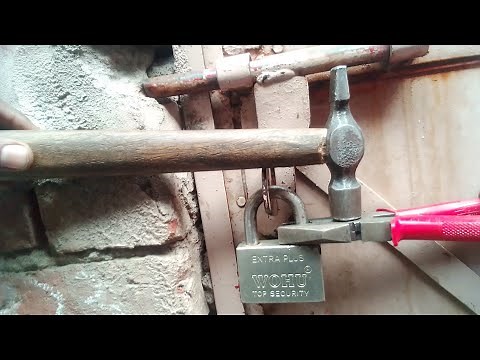 How to open lock with hammer New 100% Working Trick