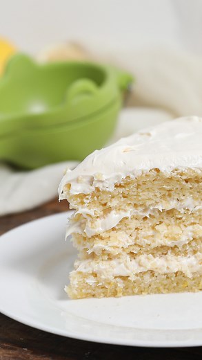 Lemon Cake with Cream Cheese Frosting Who wants a big slice? This lemon cake is so delicious and is perfect for your next party! Spice up your kitchen with @ototo_design kitchen gadgets! I’m obsessed with the lemon juicer and look at this fun ninja cutting board! It’s perfect for prepping and for serving a meat and cheese board. Check out their full lineup today! Ingredients for cake 3 cups 1.1 GF flour 1 1/2 cups of sugar 1 cup of butter, room temp 1 cup unsweetened plain yogurt 1/4 cup milk 1 