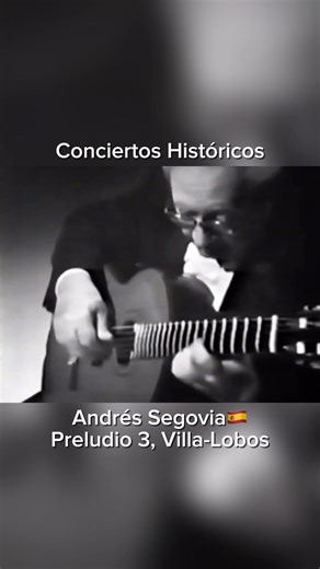 En el Preludio N°3 de Villa-Lobos, Andrés Segovia🇪🇸 hace cantar la guitarra como nadie. La nota aguda repetida (la 1a cuerda al aire) funciona como un pedal, es decir, un sonido que se mantiene constante mientras las armonías cambian alrededor. Esa nota fija cumple varias funciones: da estabilidad porque se mantiene estable mientras el bajo y las armonías se mueven todo alrededor, crea tensión auditiva y una atmósfera natural y casi espiritual, como la voz o el canto de un ave sobre un fondo d
