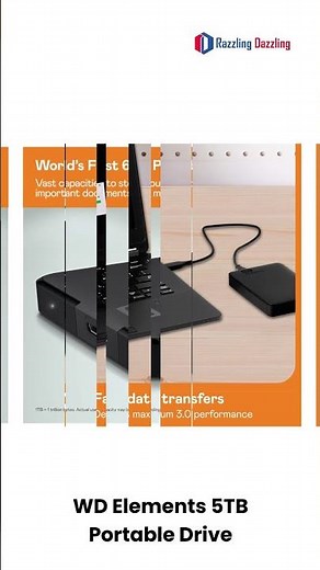 WD Elements 5TB Portable Drive #ExternalSSD #ExternalHardDrive