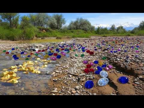 Beautiful crystals and gold nuggets found where no one is looking