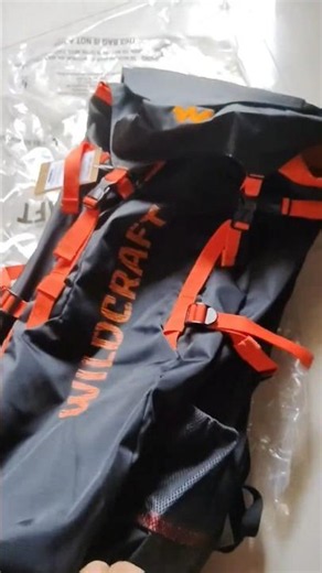 Wildcraft Flip 60L Rucksack Black-Orange Unboxing 🎒✨