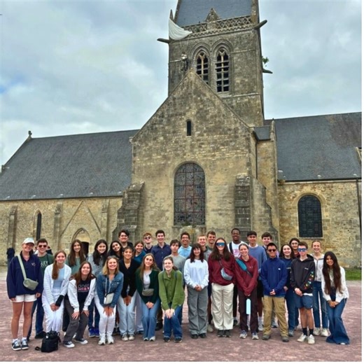 Our 2024 Normandy Academy scholars recently wrapped up their unforgettable journey! Andrew (Staley), Dominic (Winnetonka), Mariah (Northtown), and Truman (Oak Park) were part of a nationwide cohort brought together by The National WWII Museum. Their adventure began with immersive experiences in New Orleans, including museum scavenger hunts and researching D-Day service members. In Normandy, they toured historic sites like Pegasus Bridge, Sword Beach, and Juno Beach, learning about the bravery an