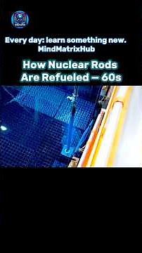 How Nuclear Fuel Rods Are Refueled 60s Explainer #NuclearEnergy #HowItWorks #MindMatrixHub