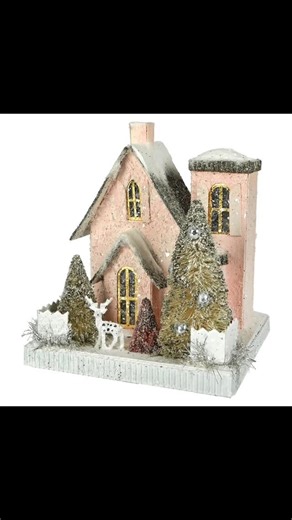 Growing up in the 60"s, almost everyone had these "Putz" houses, bubble lights, and tinsel on the tree. Im trying to make my own version of one as a larger replica of Lucky Dog Farm because the cost of the originals is ridiculous. @hobbylobby had everything I needed except patience, but I am determined to do it. #vintage #farmhouse #antique #country #art #diy #traditional #christmas #holiday #craft #holiday #snow | Susan Niblo