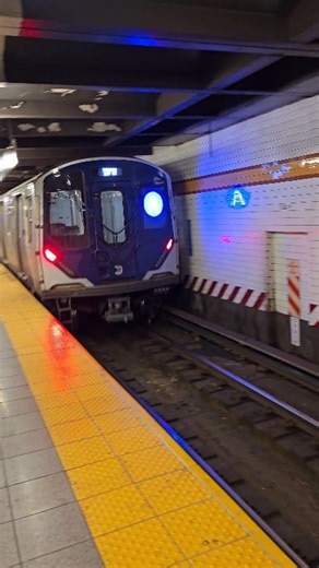Metropolitan Transportation Authority - MTA A-Train (8th Avenue Express) departing 14th Street subway station #MTA #Subway #SubwayTrain #NYCSubway #MTASubway | The Trainboard