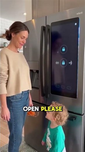 Smart fridge vs. Toddler logic! 🤫🔥 #shorts