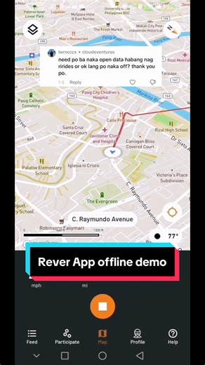 Replying to @lwrncccx Dahil curious din ako… Rever App offline demo in 3..2..1 😅 PS: Open mo nalang po data mo char 🤣 #reverapp #routetracking #navigation #motoadventure #fyp