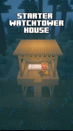 Minecraft Watchtower Starter House Tutorial