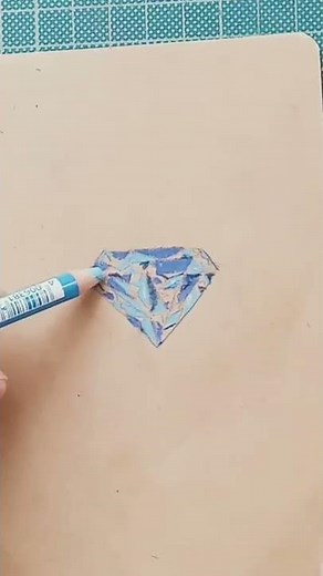 how to draw a realistic diamond ... full tutorial 😉