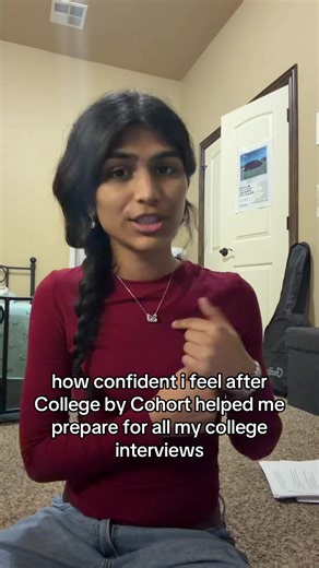 Do you want to breeze through your college interviews? College by Cohort has interview workshops and personalized office hours to improve your interview skills! #fyp #highschool #classof2026 #cohort #seniors