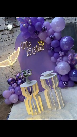 Decoración Quinceañera en Color Lila