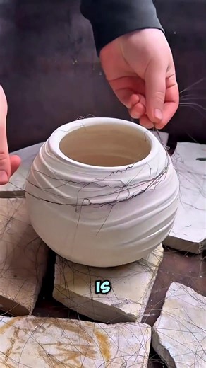 This is how Chinese pottery workers create unique designs 🤔