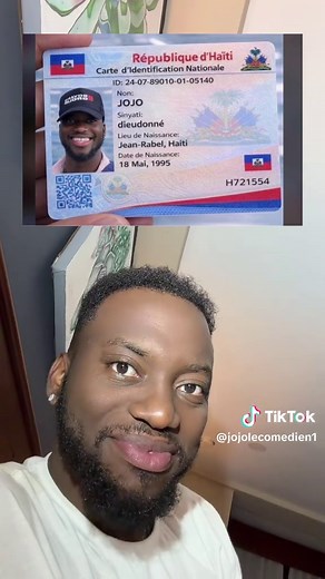 Carte d'identité de Jojo — lieu de naissance et anniversaire corrigés