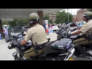 MD State Police BMW R 1200 RT-P Motorcycle; Baltimore photographer drive-by