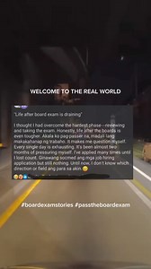 2.1M views · 14K reactions | "Real life" is much much harder than college life. #boardexamstories #passtheboardexam | Pass The Board Exam | Facebook