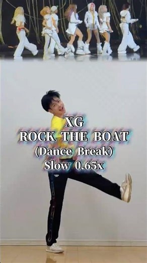 XG 'ROCK THE BOAT' Dance Break Slow 0.65x | Reverse Slow/Yukkuri Dance Explained 🔍✨ #XG