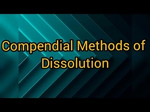 Compendial Method of Dissolution