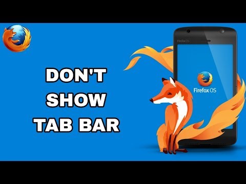 How To Don't Show Tab Bar On Firefox App | Step By Step