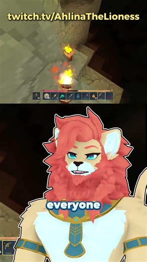 How The Lion found Minecraft! What about you! #furry #minecraft #vtuber