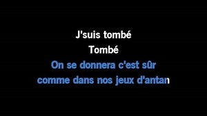Karaoke Tombé - M. Pokora - CDG, MP4, KFN - Karaoke Version