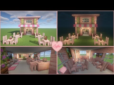 Minecraft - How to make coffee with cherry tree wood - ☕🌸💗