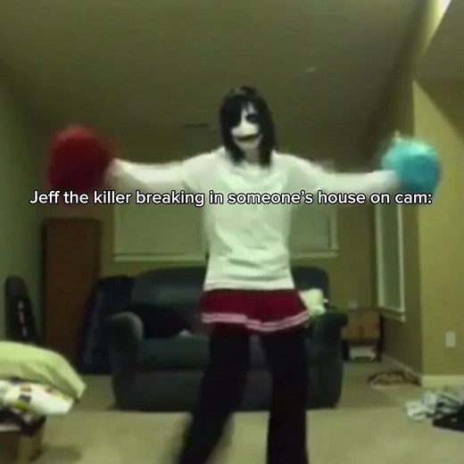 Jeff the killer caught in house cam #short #scary