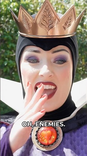Evil Queen ROASTS Enemies at Disneyland! 🏰 👑 #disneyland #snowwhite #evilqueen