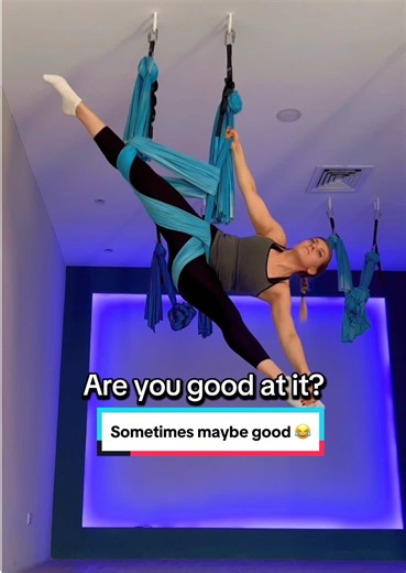 Sometimes maybe good, aerial yoga fail addition #aerialyoga #aerialhammock #aerialtricks #aerialfail #yogafail