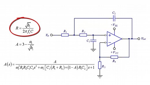 18.3.7 二阶低通滤波器的设计之一:Sallen-Key型