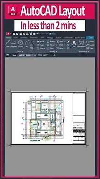 How to Create a Layout in AutoCAD | AutoCAD tutorial For Beginners #autocadpagesetup #autocadlayout